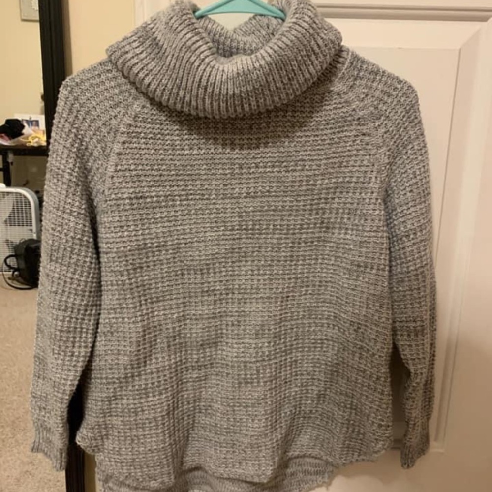 Grey Cowl Neck Sweater Size S